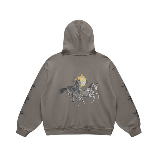 'Guided by Light' Hoodie Grey